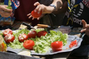 Tomates farcies froides au riz