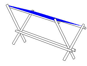 Banc couvert « modulo »