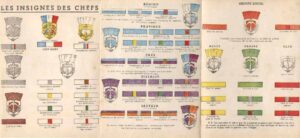 Barrettes et Aigrettes du Scoutisme Français (1941-1964)