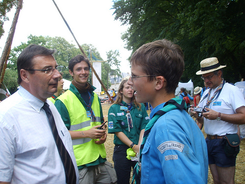 Un ministre et un scout
