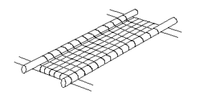 Le lit de ficelle vue d'ensemble