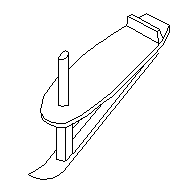 Le paret, luge à un seul patin