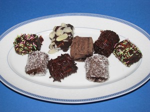 Fondants aux chamallows, chocolat et amandes