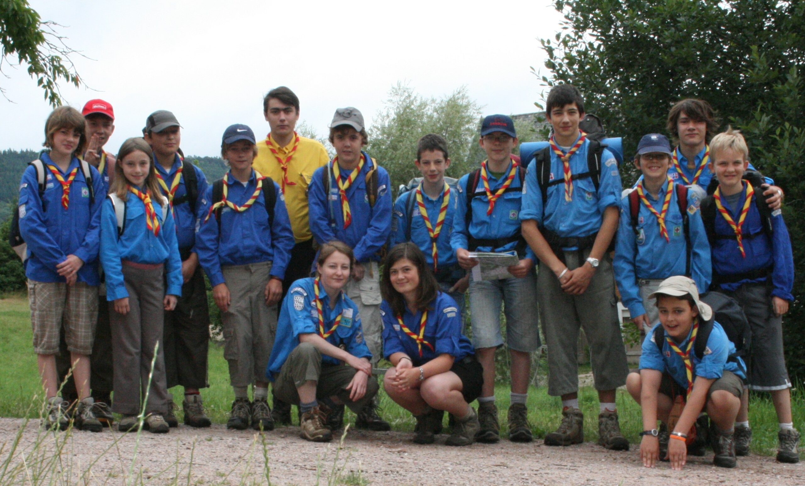 Les scouts et guides de St Pol de Léon (29) en Alsace