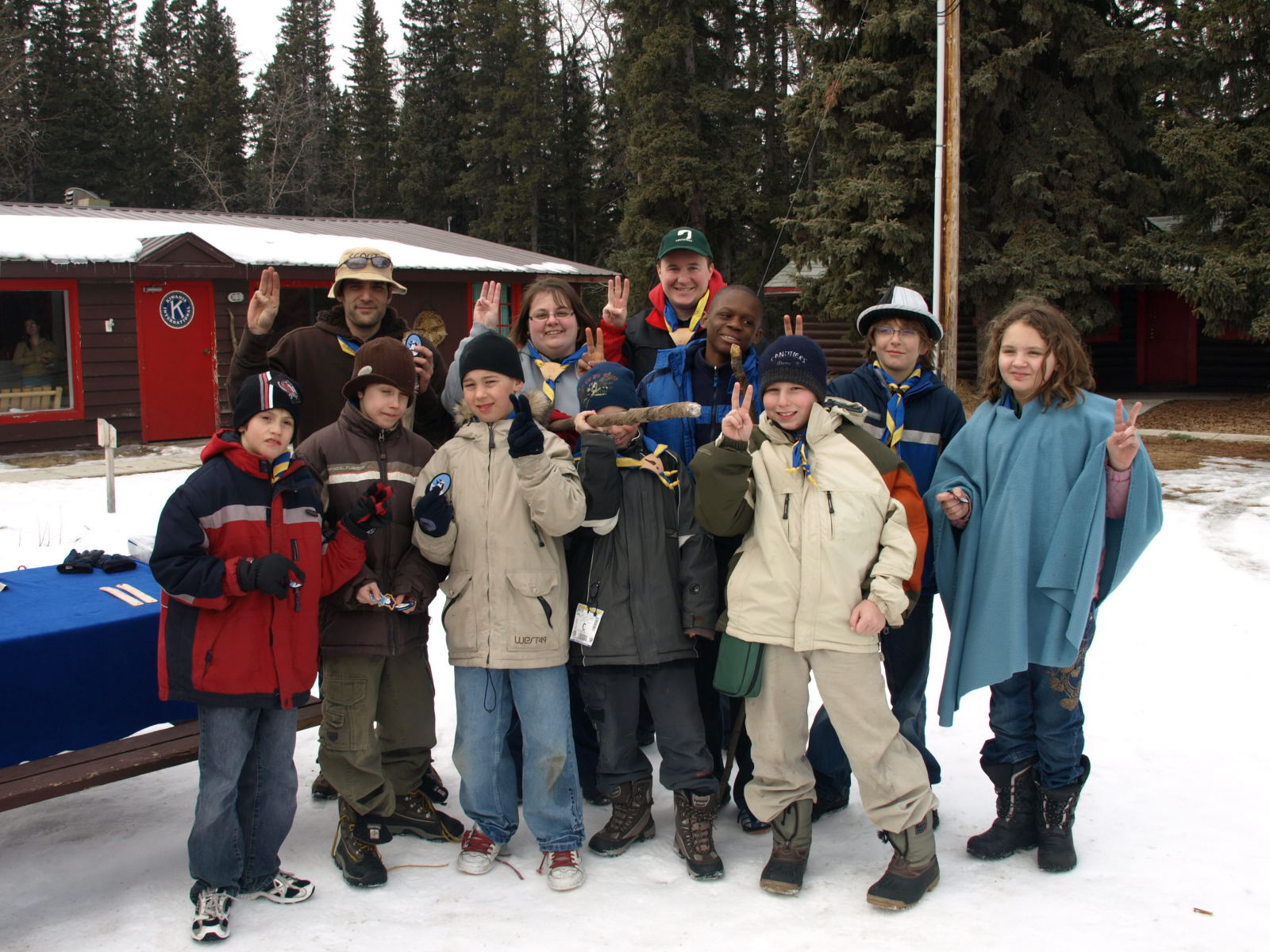 Camp d’hiver de louveteaux canadiens