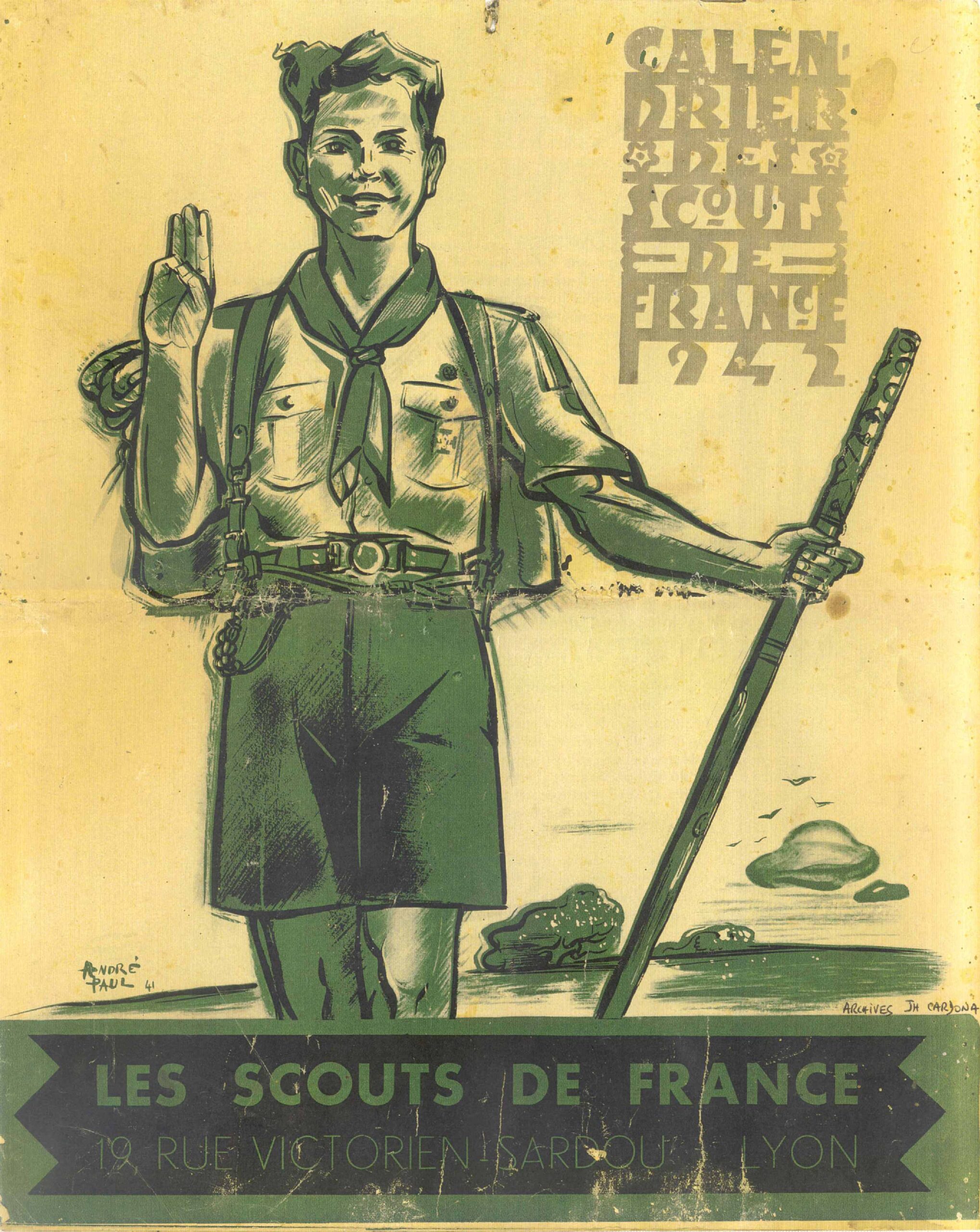 Couverture calendrier SDF 1942