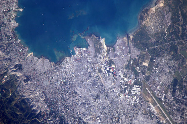 Port-au-Prince vu depuis l’ISS