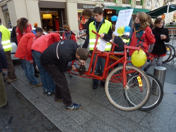 arrêt au stand pour la rosalie