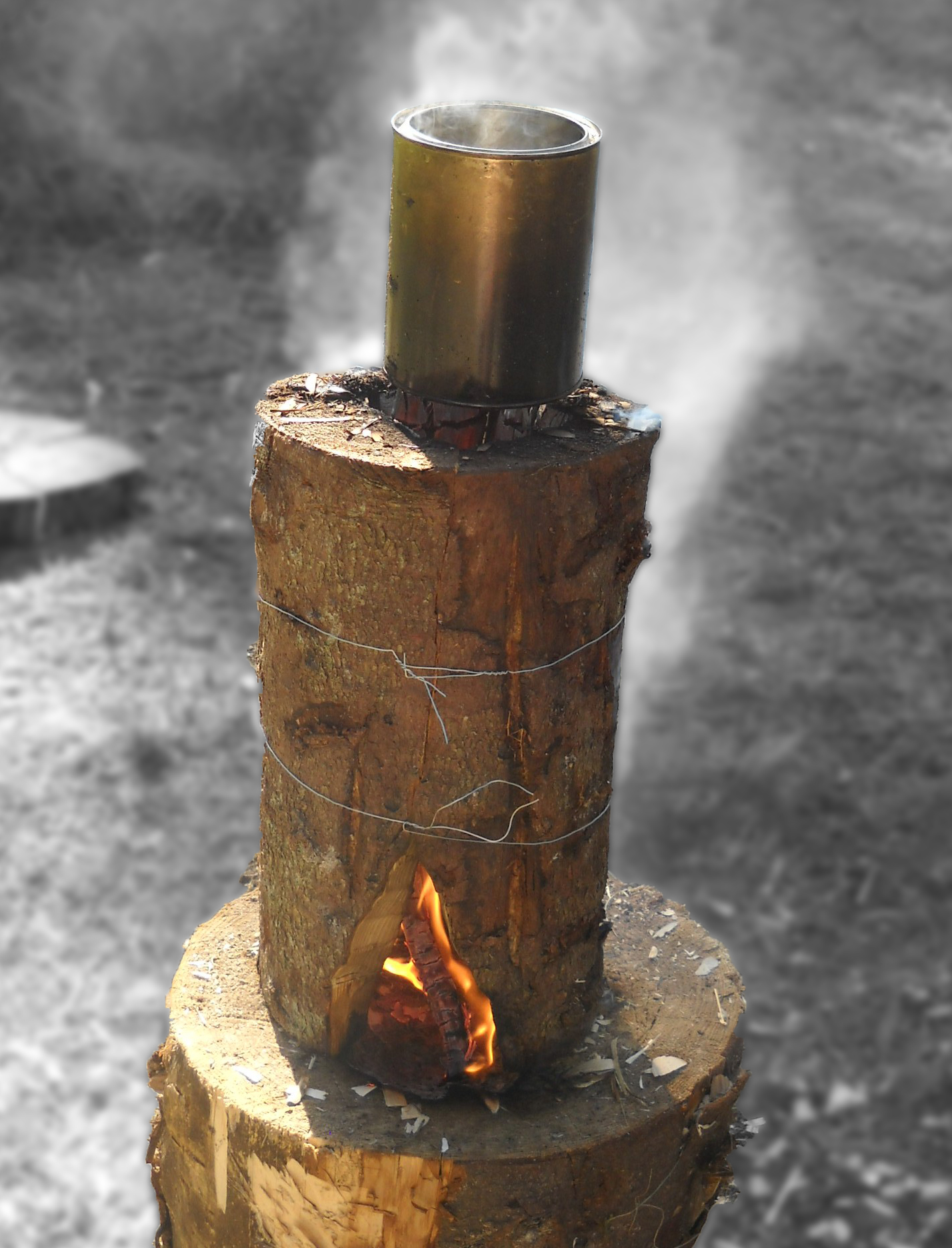 Technique de feu : la bûche suédoise