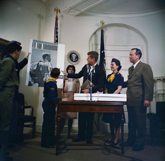 John F. Kennedy, scout et président américain