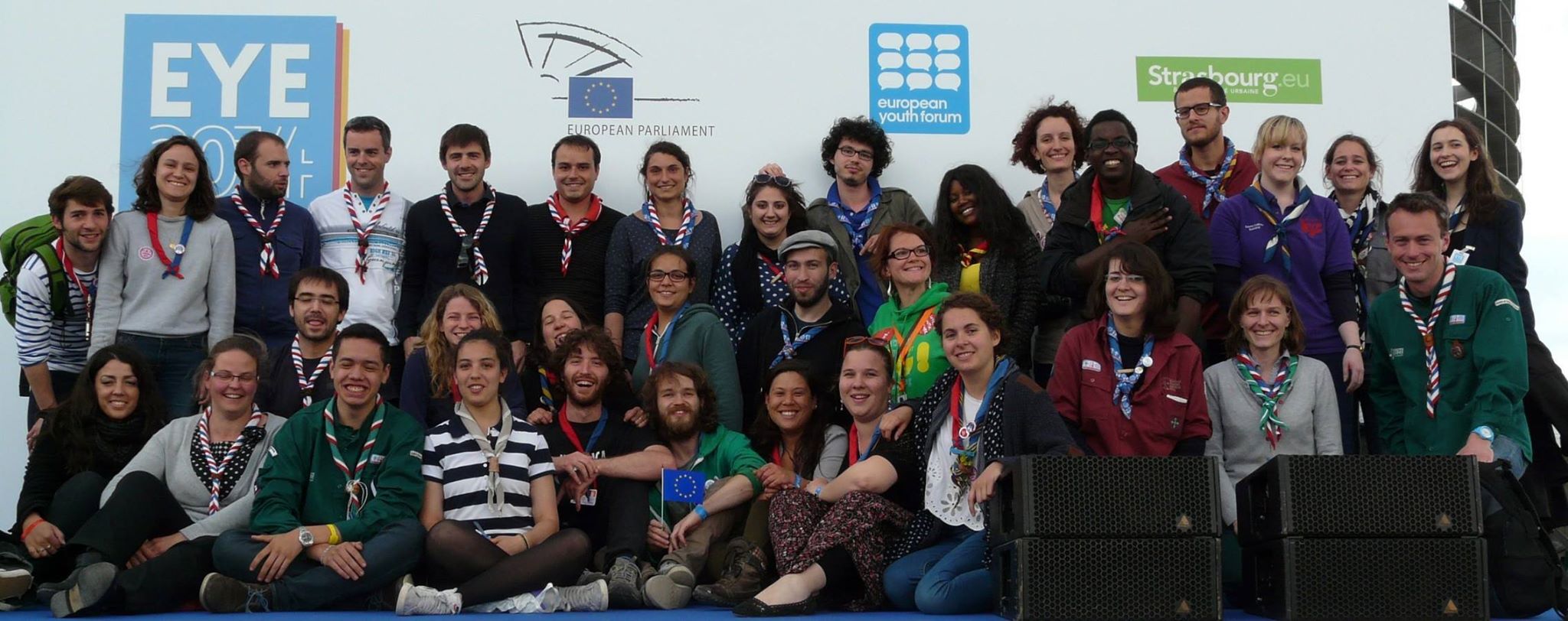 Les scouts au rassemblement des jeunes européens EYE 2014