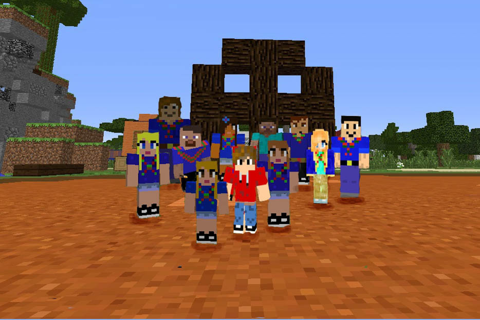 Des scouts dans Minecraft