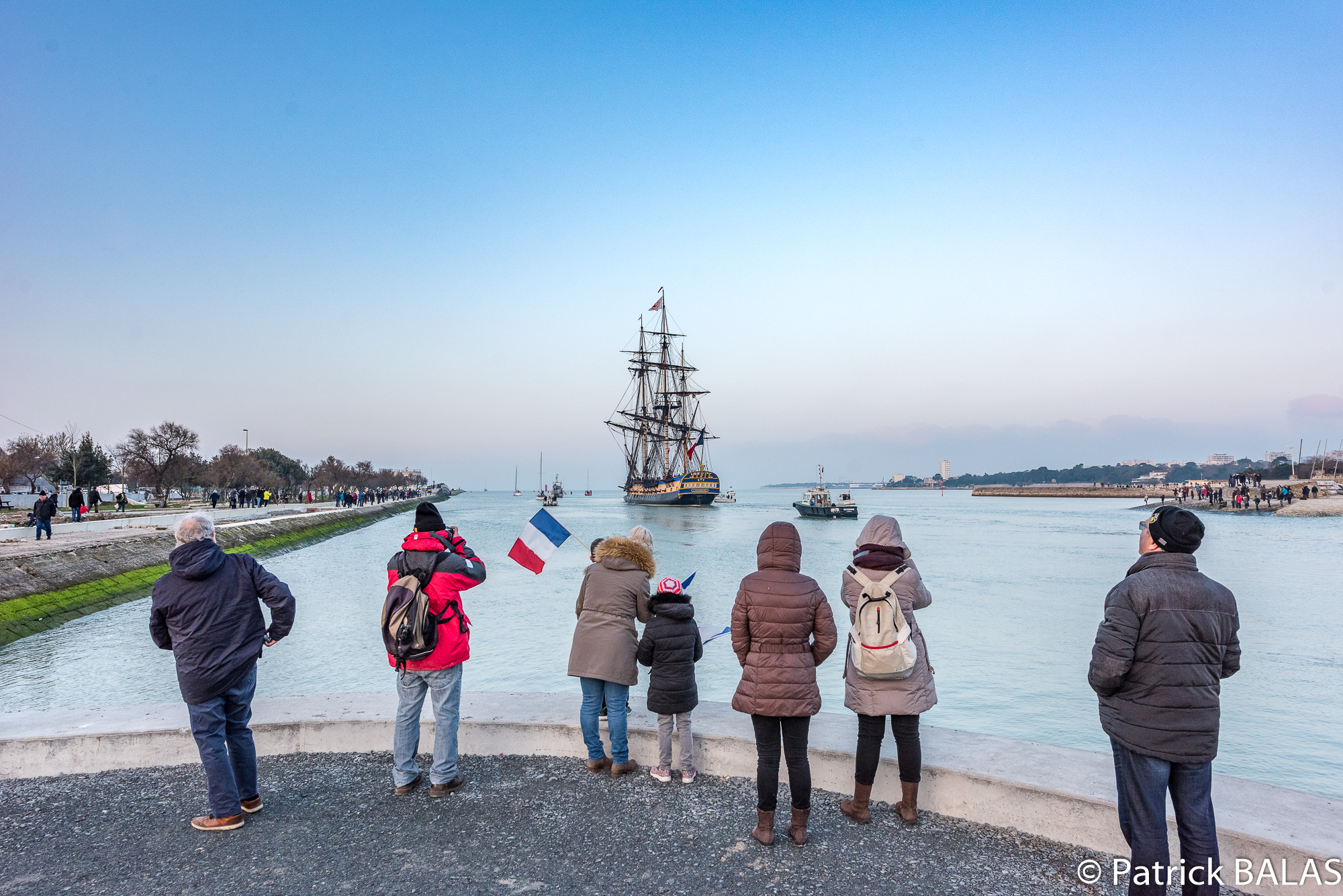 Deux scouts à bord de l’Hermione