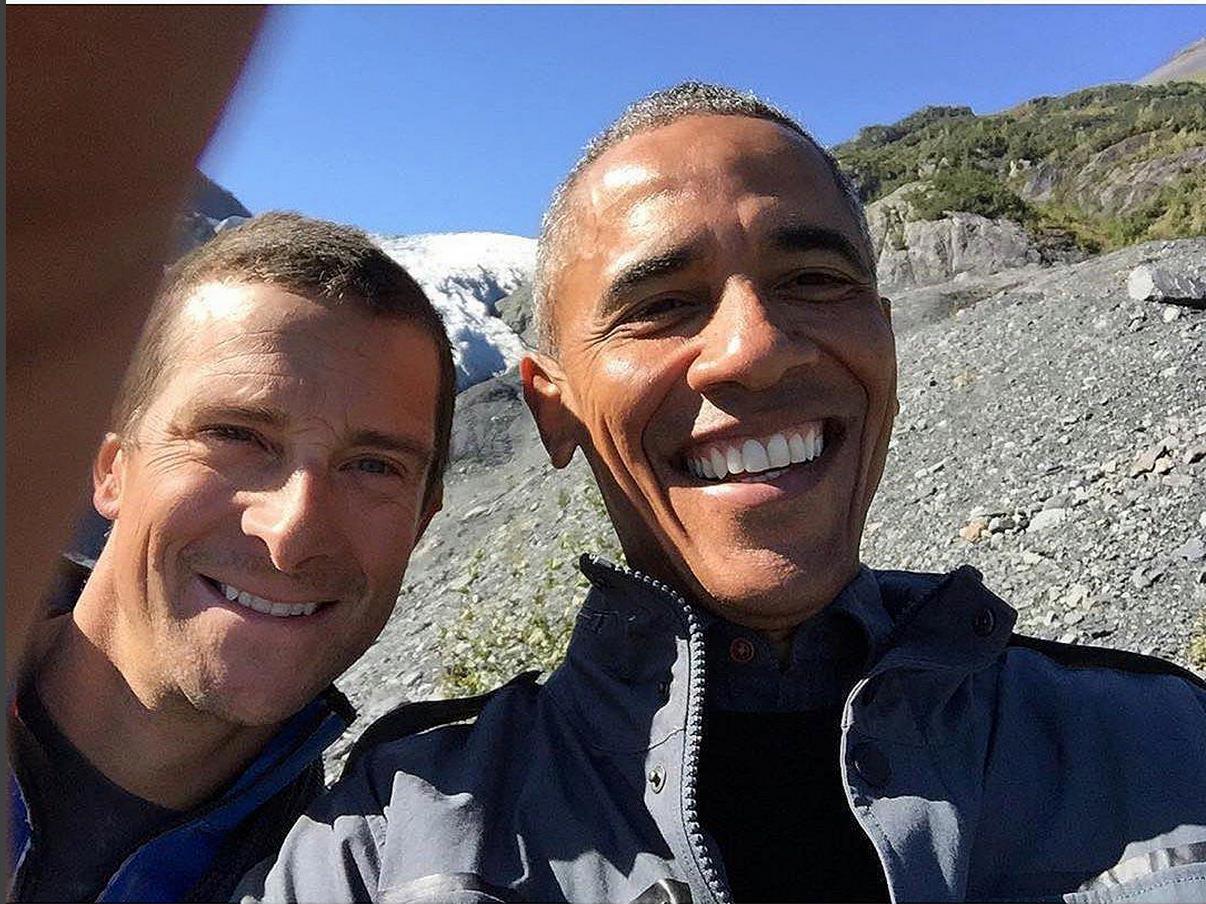 Bear Grylls avec Barack Obama