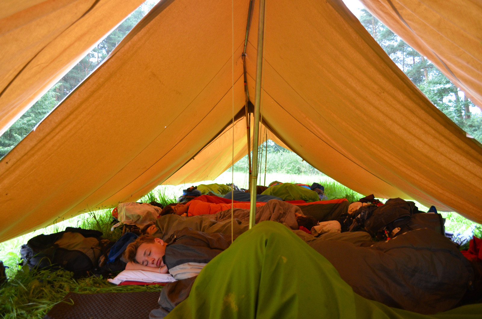 Le sommeil en camp scout