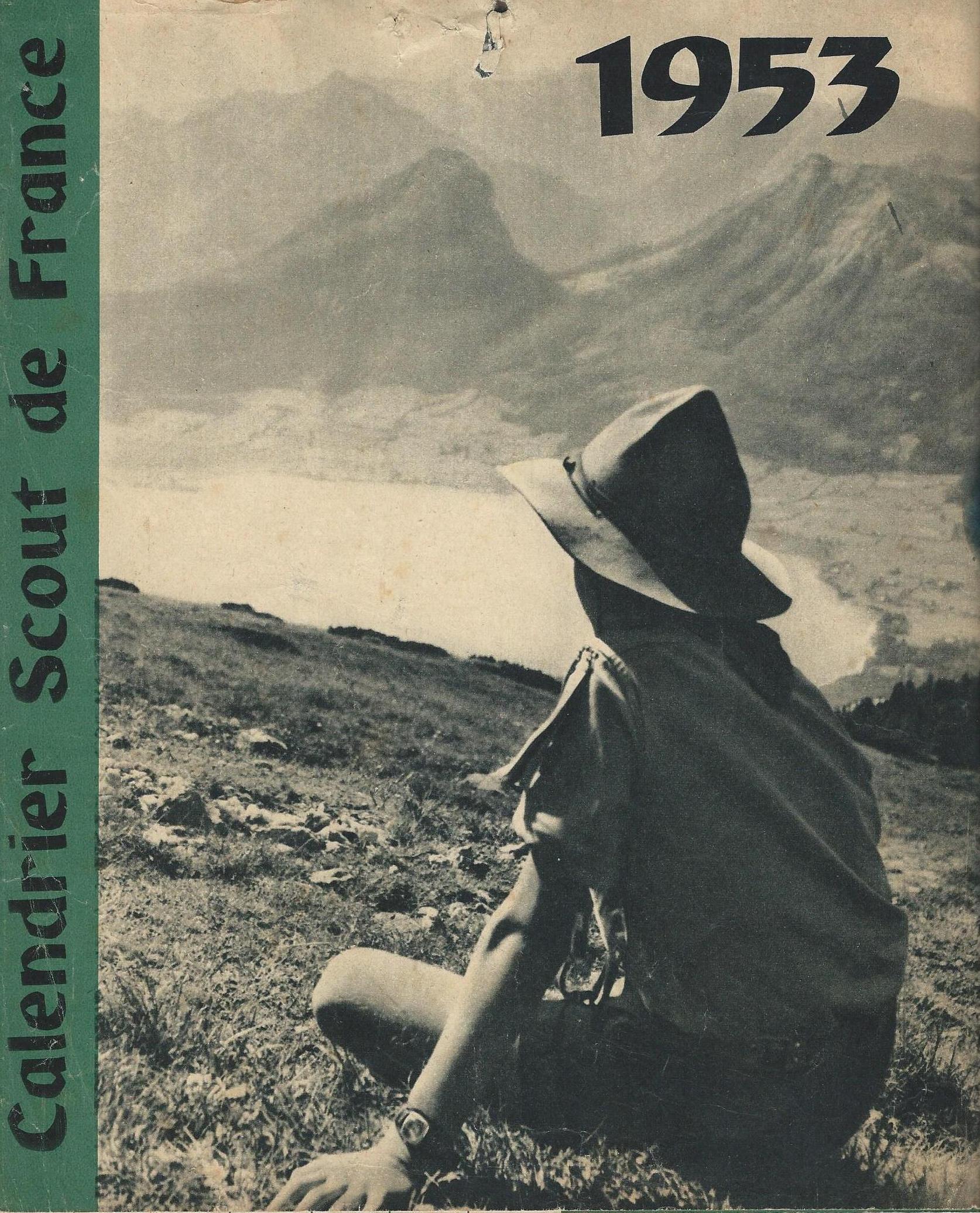 Calendrier Scouts de France de 1953