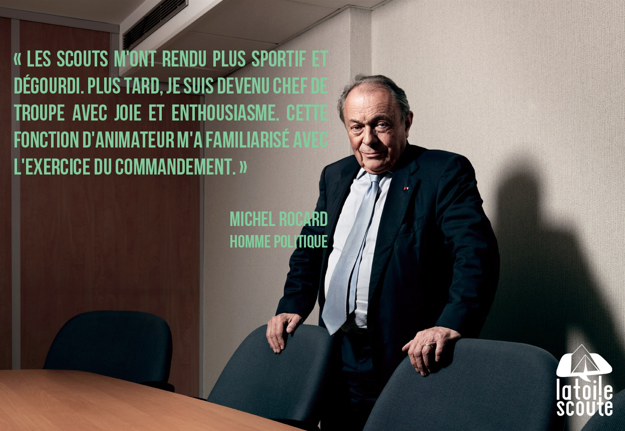 Un fraternel salut scout, Michel Rocard