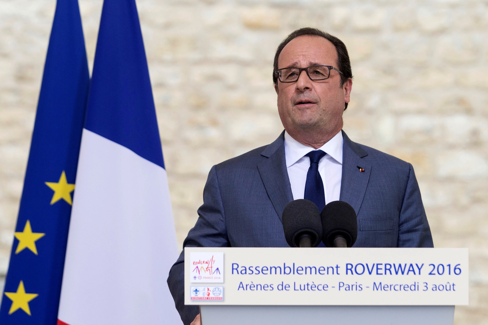 Le discours du président Hollande au Roverway