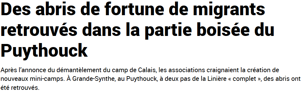 Quand la Voix du Nord confond camp de migrants… et terrain de jeu scout