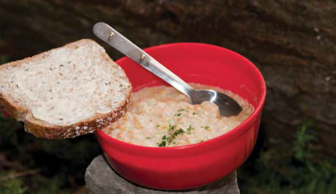 Soupe pomme de terre et lentilles