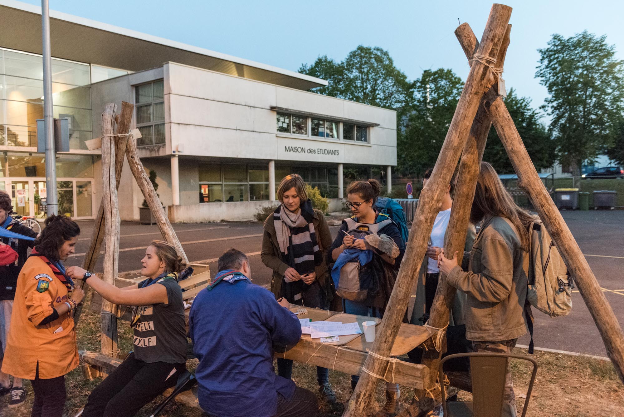 Nuit Scoute sur le campus de Poitiers