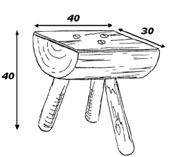 Fabriquer un tabouret en bois (froissartage)