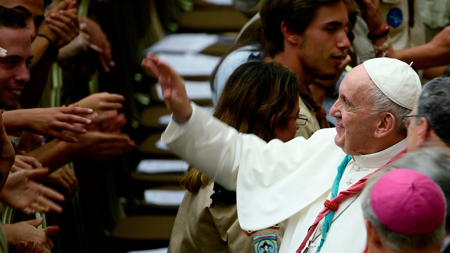 Le pape aux guides et scouts d’Europe : « Donnez et il vous sera donné »