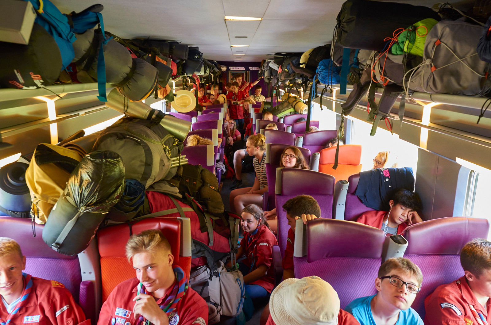 Organiser un voyage en train pour son camp scout